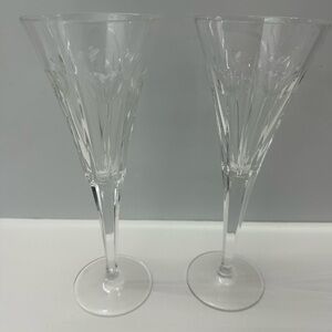 WATERFORD Crystal Millennium Love Goblets - Pair